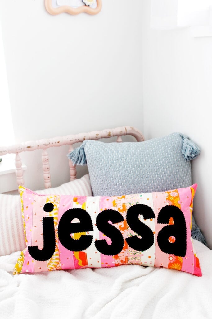 How to sew a jelly roll pillow