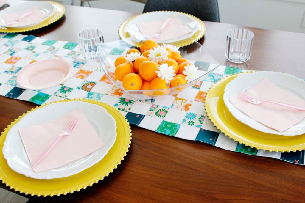 Table Runner Sewing Pattern with a Jelly Roll - see kate sew
