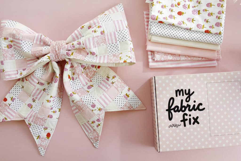 I Made a GIANT Patchwork Bow From Fabric Scraps!