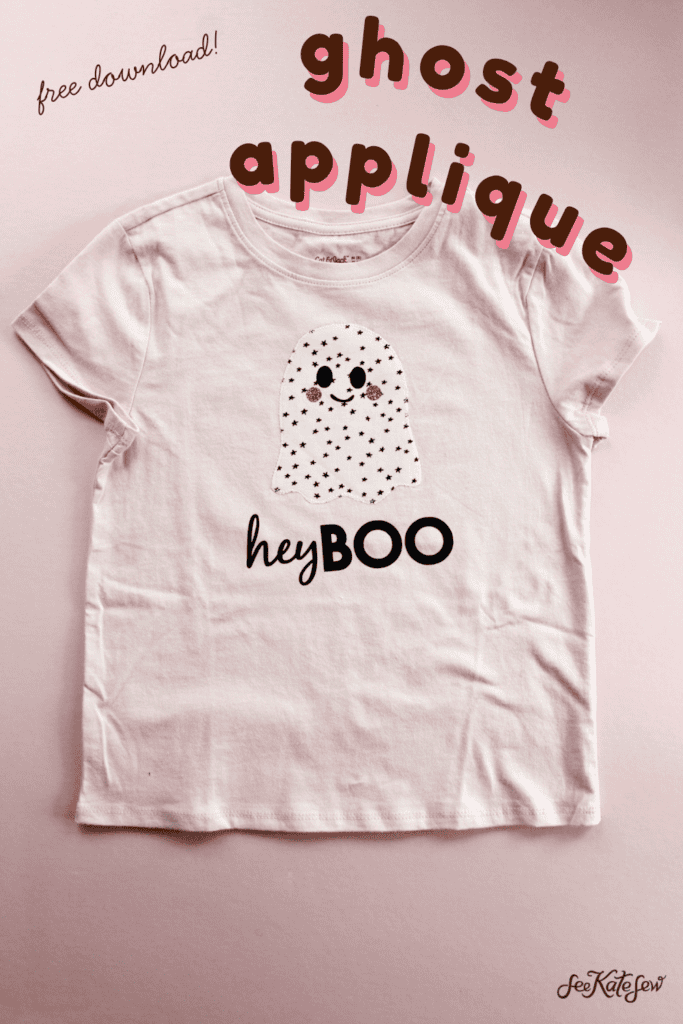 Ghost Applique Shirt - Hey Boo!