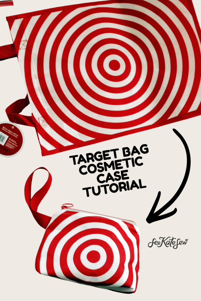 Target Bag Zipper Pouch - Recycle a Shopping Bag!
