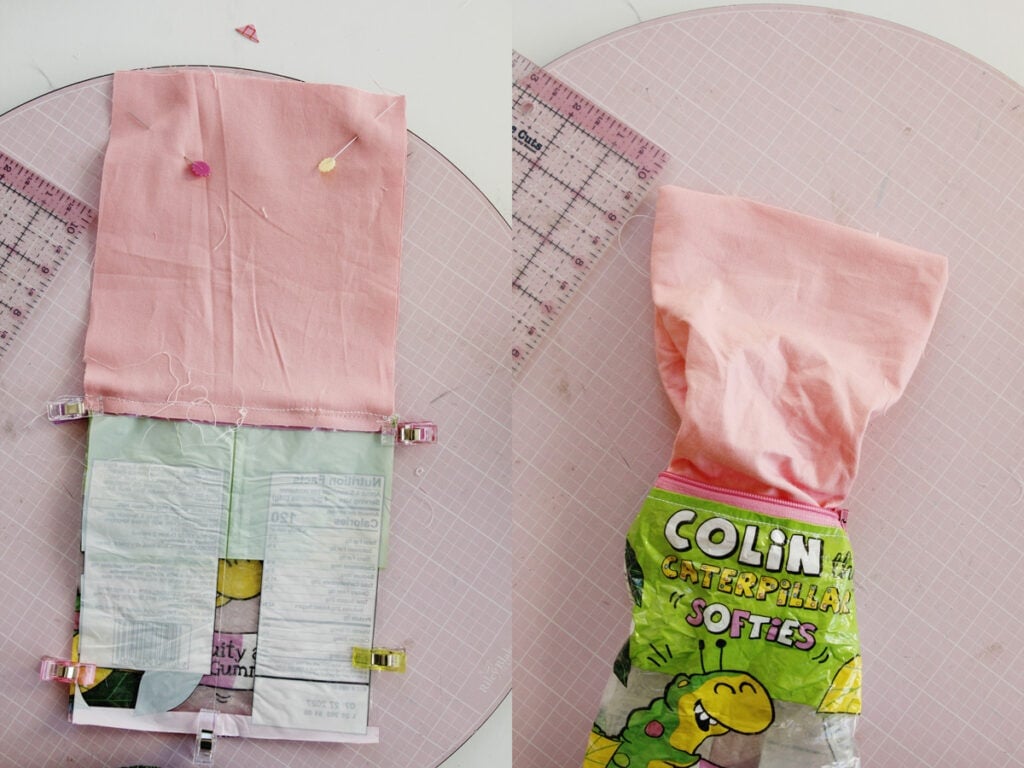 Candy Wrapper Zipper Pouch Sewing Tutorial