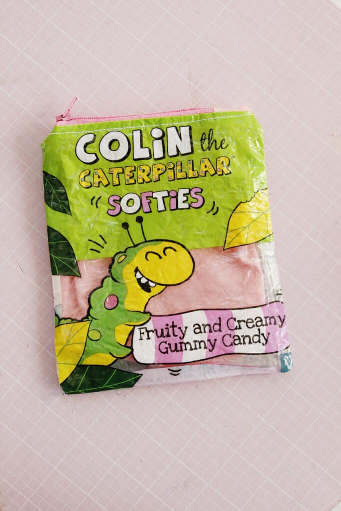 Candy Wrapper Zipper Pouch Sewing Tutorial