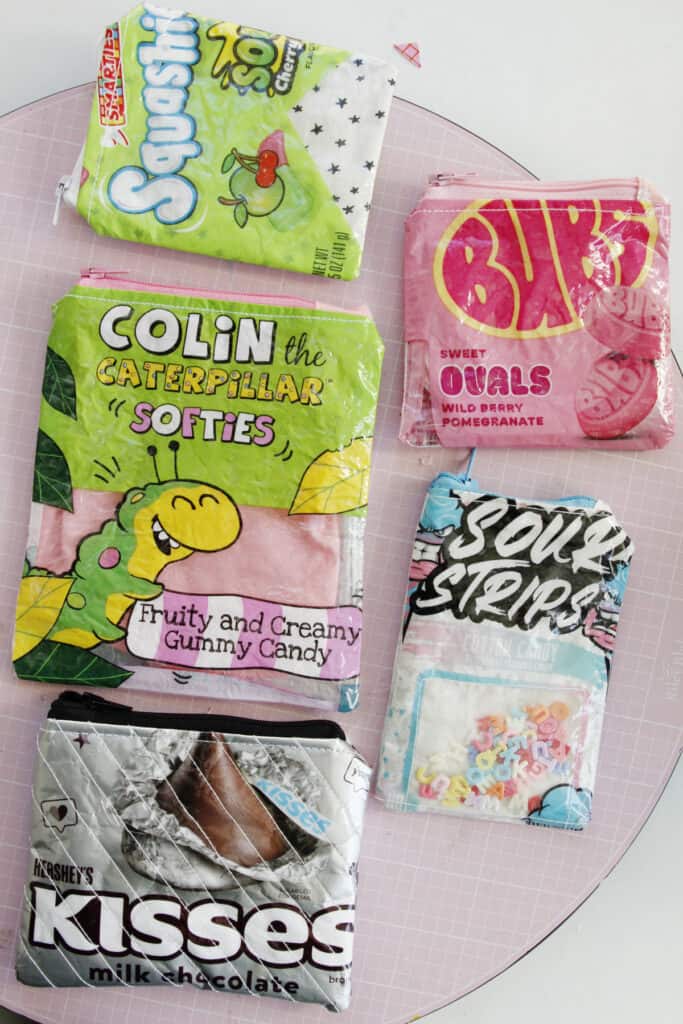 Candy Wrapper Zipper Pouch Sewing Tutorial