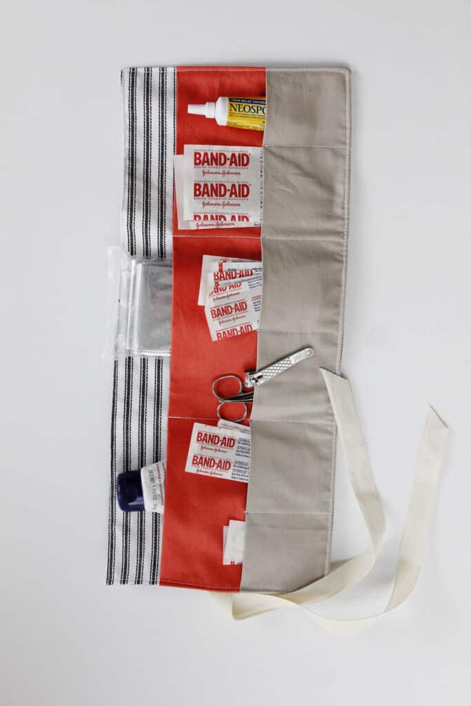 How to sew a portable first aid kit