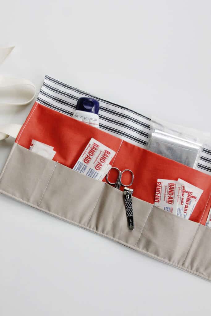 How to sew a portable first aid kit