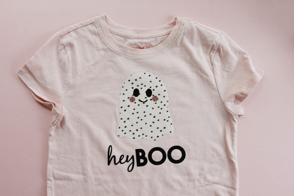 Ghost Applique Shirt - Hey Boo!